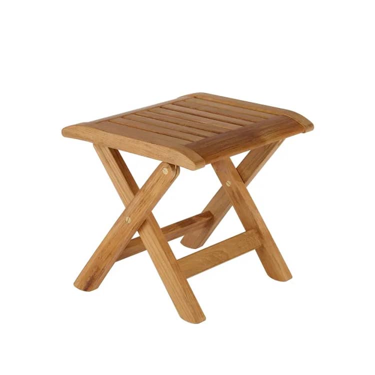 Wooden discount folding footstool